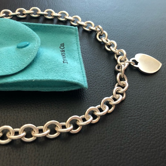 Tiffany & Co. Heart Tag Chain Link Charm Necklace - Picture 7 of 7